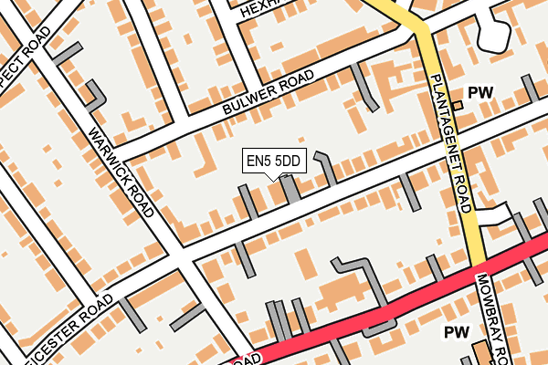 EN5 5DD map - OS OpenMap – Local (Ordnance Survey)