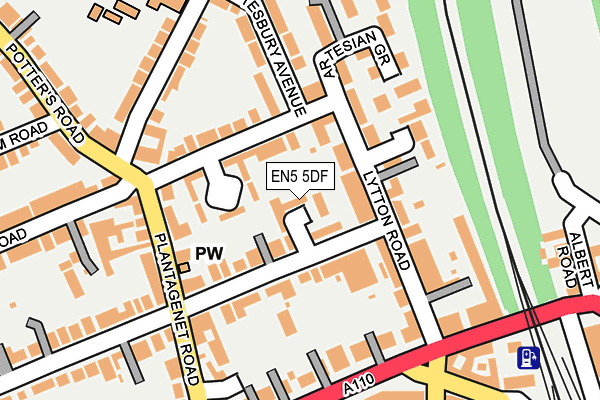 EN5 5DF map - OS OpenMap – Local (Ordnance Survey)