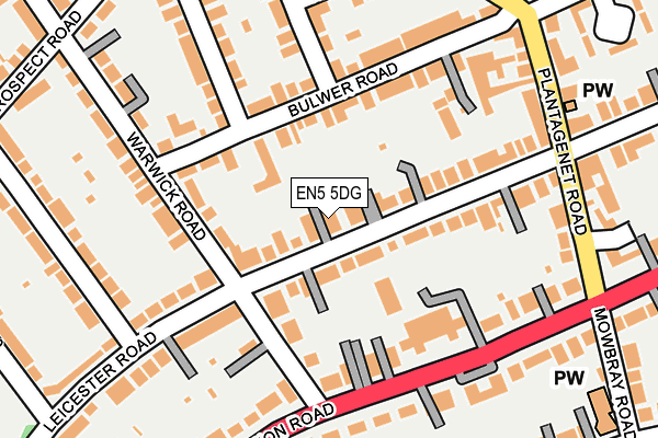 EN5 5DG map - OS OpenMap – Local (Ordnance Survey)