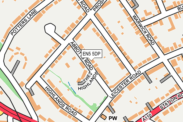 EN5 5DP map - OS OpenMap – Local (Ordnance Survey)
