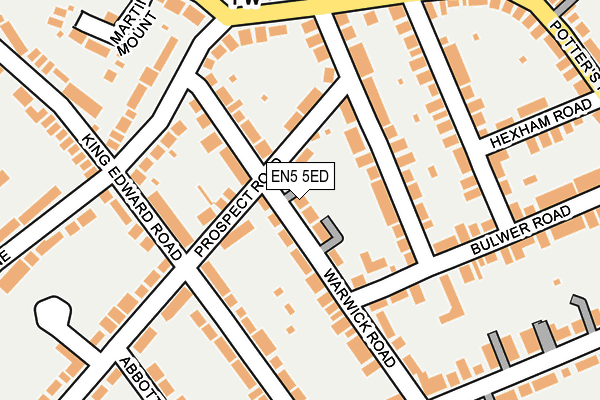 EN5 5ED map - OS OpenMap – Local (Ordnance Survey)