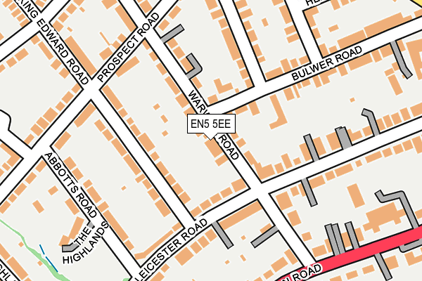 EN5 5EE map - OS OpenMap – Local (Ordnance Survey)