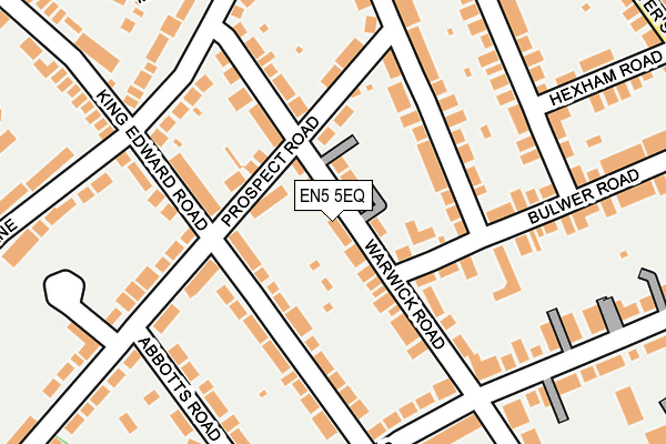 EN5 5EQ map - OS OpenMap – Local (Ordnance Survey)