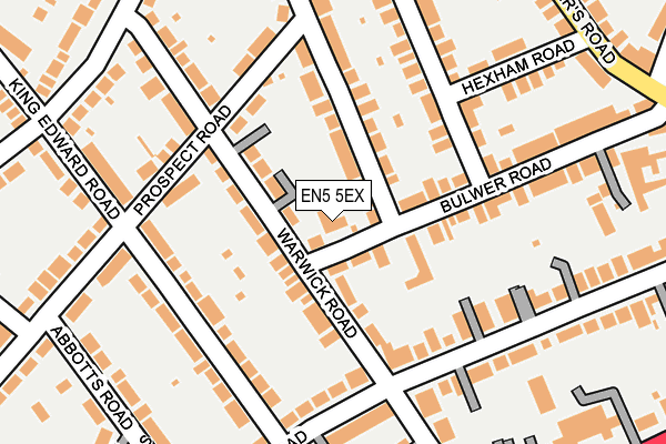EN5 5EX map - OS OpenMap – Local (Ordnance Survey)