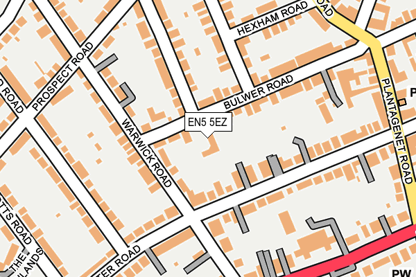 EN5 5EZ map - OS OpenMap – Local (Ordnance Survey)