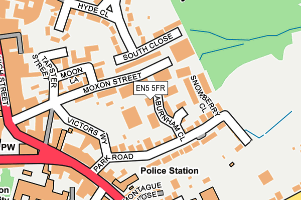 EN5 5FR map - OS OpenMap – Local (Ordnance Survey)