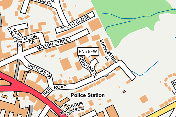 EN5 5FW map - OS OpenMap – Local (Ordnance Survey)