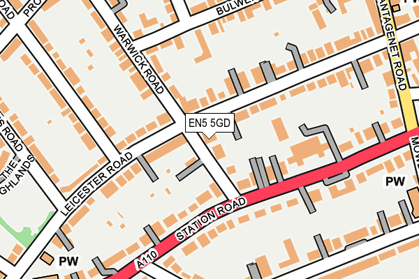 EN5 5GD map - OS OpenMap – Local (Ordnance Survey)