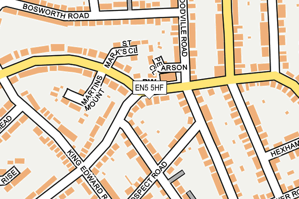 EN5 5HF map - OS OpenMap – Local (Ordnance Survey)