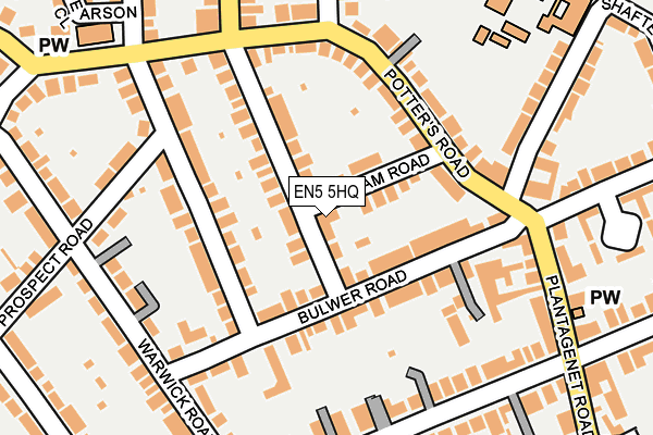 EN5 5HQ map - OS OpenMap – Local (Ordnance Survey)