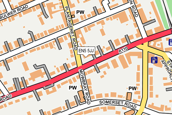 EN5 5JJ map - OS OpenMap – Local (Ordnance Survey)