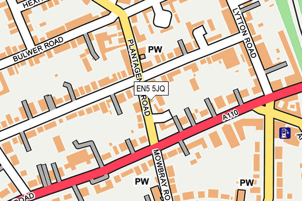 EN5 5JQ map - OS OpenMap – Local (Ordnance Survey)