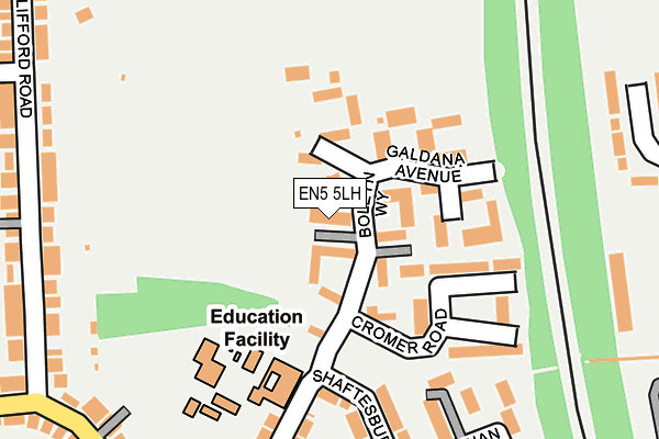EN5 5LH map - OS OpenMap – Local (Ordnance Survey)
