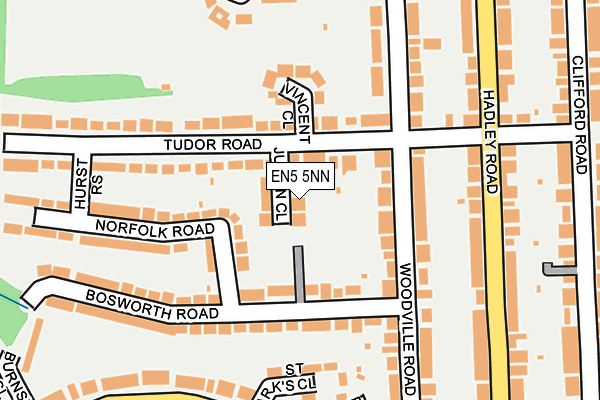 EN5 5NN map - OS OpenMap – Local (Ordnance Survey)