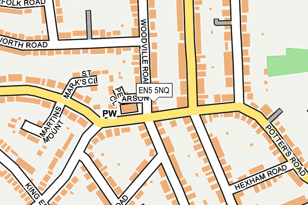 EN5 5NQ map - OS OpenMap – Local (Ordnance Survey)