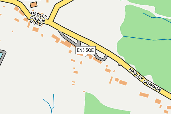 EN5 5QE map - OS OpenMap – Local (Ordnance Survey)