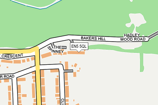 EN5 5QL map - OS OpenMap – Local (Ordnance Survey)