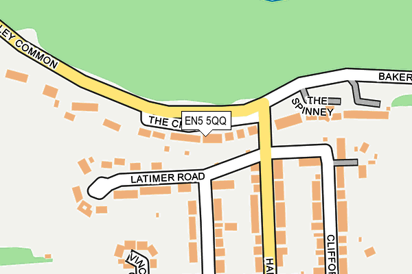 EN5 5QQ map - OS OpenMap – Local (Ordnance Survey)