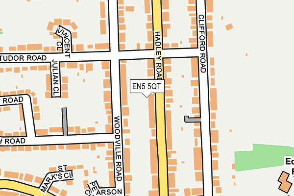 EN5 5QT map - OS OpenMap – Local (Ordnance Survey)