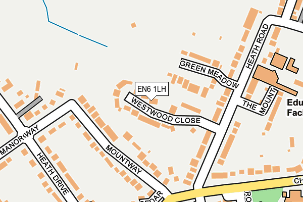 EN6 1LH map - OS OpenMap – Local (Ordnance Survey)