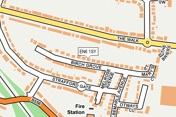 EN6 1SY map - OS OpenMap – Local (Ordnance Survey)