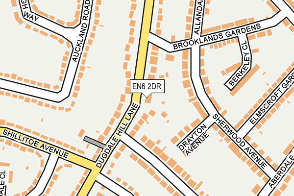 EN6 2DR map - OS OpenMap – Local (Ordnance Survey)