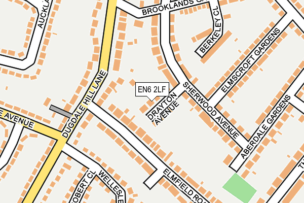 EN6 2LF map - OS OpenMap – Local (Ordnance Survey)