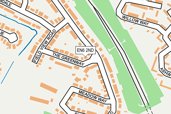 EN6 2ND map - OS OpenMap – Local (Ordnance Survey)