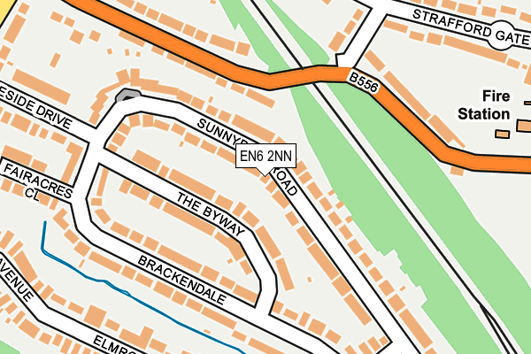 EN6 2NN map - OS OpenMap – Local (Ordnance Survey)