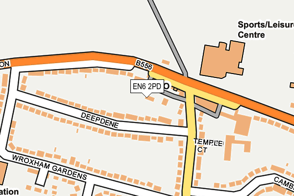 EN6 2PD map - OS OpenMap – Local (Ordnance Survey)