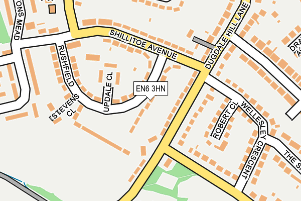 EN6 3HN map - OS OpenMap – Local (Ordnance Survey)