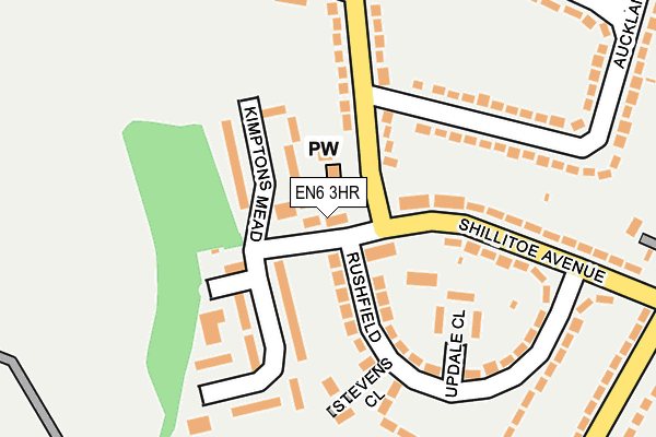 EN6 3HR map - OS OpenMap – Local (Ordnance Survey)