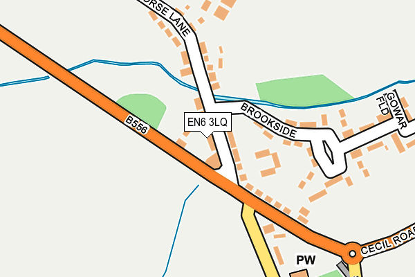 EN6 3LQ map - OS OpenMap – Local (Ordnance Survey)