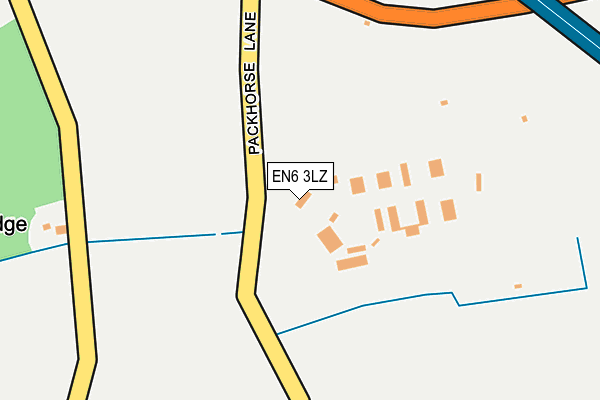 EN6 3LZ map - OS OpenMap – Local (Ordnance Survey)