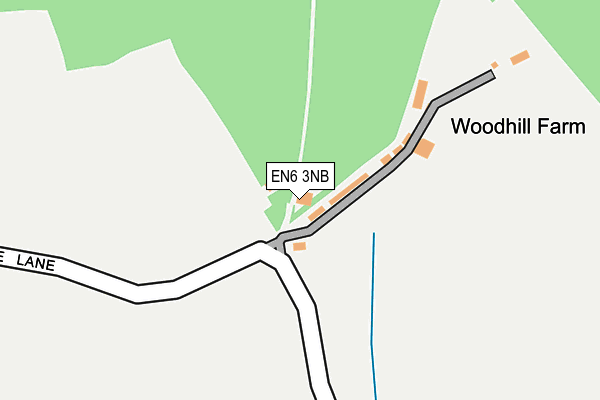 EN6 3NB map - OS OpenMap – Local (Ordnance Survey)