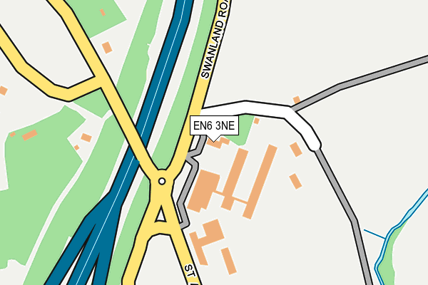 EN6 3NE map - OS OpenMap – Local (Ordnance Survey)