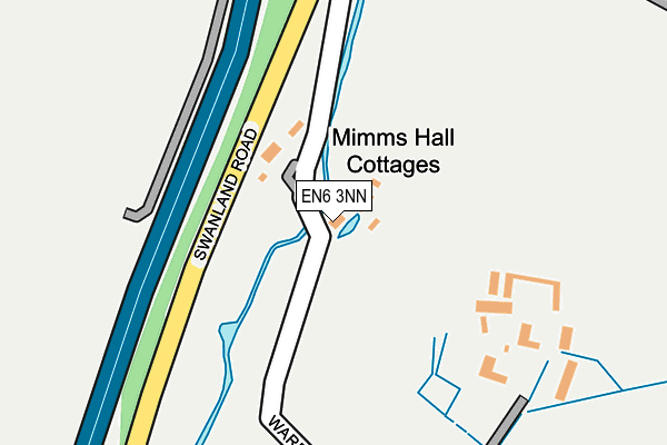 EN6 3NN map - OS OpenMap – Local (Ordnance Survey)