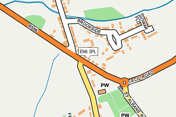 EN6 3PL map - OS OpenMap – Local (Ordnance Survey)