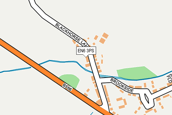 EN6 3PS map - OS OpenMap – Local (Ordnance Survey)