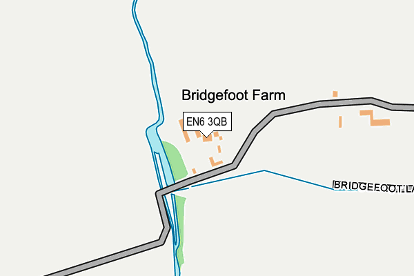 EN6 3QB map - OS OpenMap – Local (Ordnance Survey)