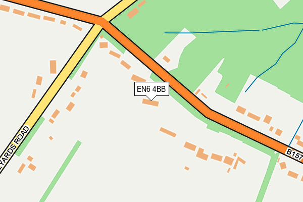 EN6 4BB map - OS OpenMap – Local (Ordnance Survey)