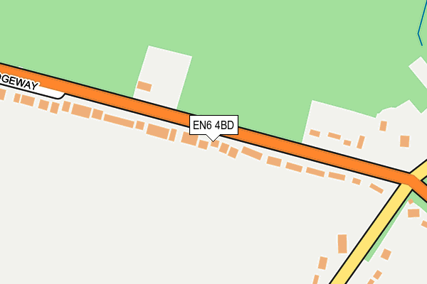 EN6 4BD map - OS OpenMap – Local (Ordnance Survey)
