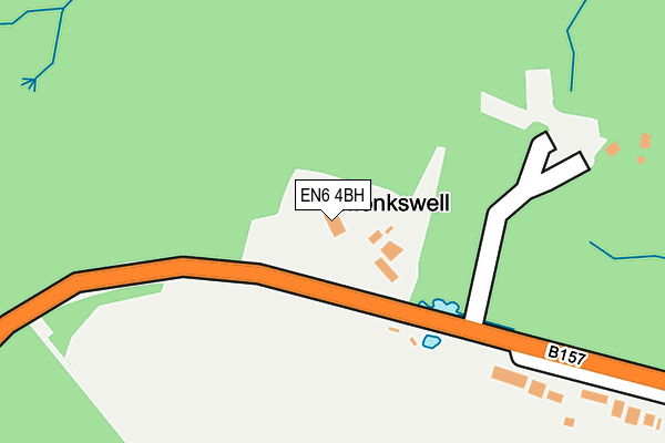 EN6 4BH map - OS OpenMap – Local (Ordnance Survey)