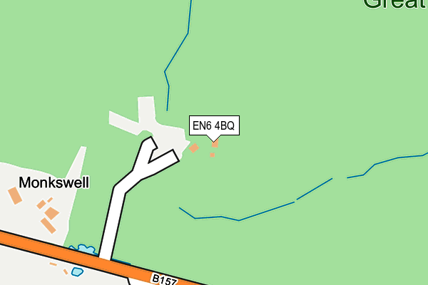 EN6 4BQ map - OS OpenMap – Local (Ordnance Survey)