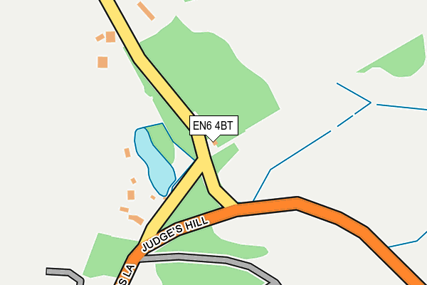 EN6 4BT map - OS OpenMap – Local (Ordnance Survey)