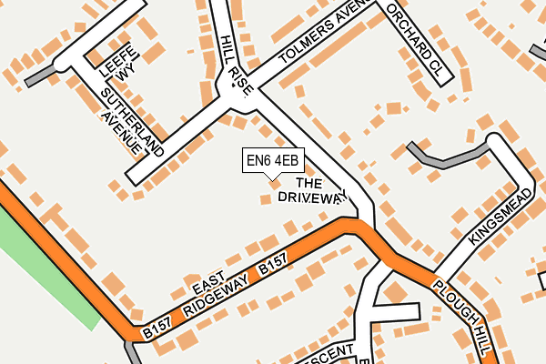 EN6 4EB map - OS OpenMap – Local (Ordnance Survey)