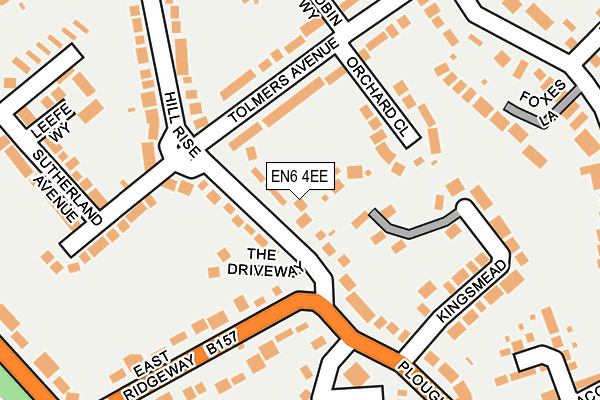 EN6 4EE map - OS OpenMap – Local (Ordnance Survey)