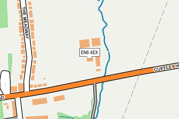 EN6 4EX map - OS OpenMap – Local (Ordnance Survey)