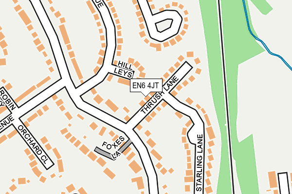 EN6 4JT map - OS OpenMap – Local (Ordnance Survey)