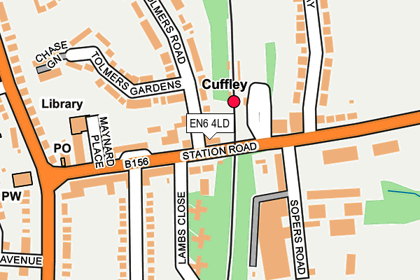 EN6 4LD map - OS OpenMap – Local (Ordnance Survey)